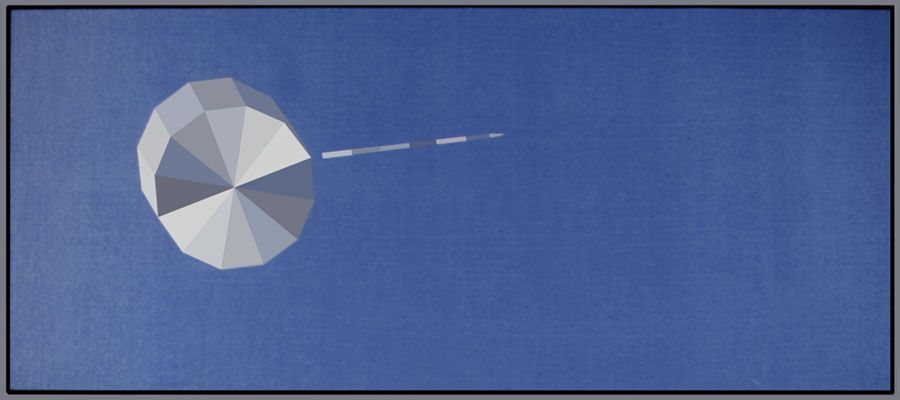 Dodecagon Slab and Line, 1980-81