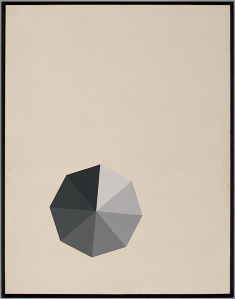 Octagon on Raw Canvas, 1980-81