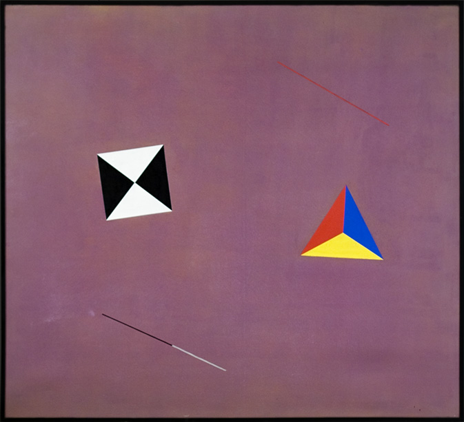 Square, Triangle, and Lines, 1980-81