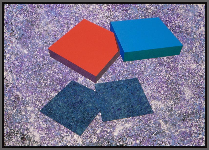 Two Slabs Over Lavender-Silver, 1988