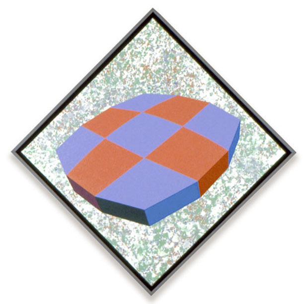 Convex Checkered Lens, 1988