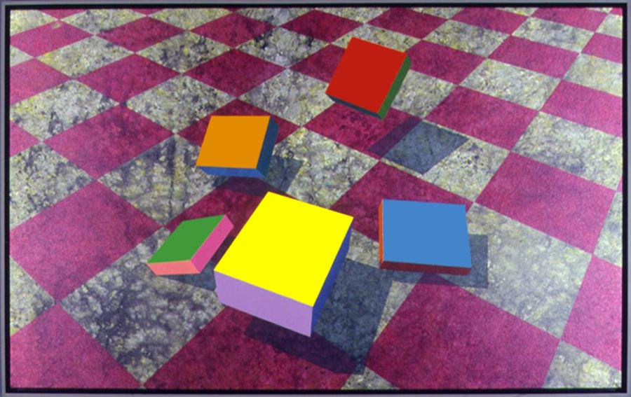 Five Blocks over Checkerboard, 1988