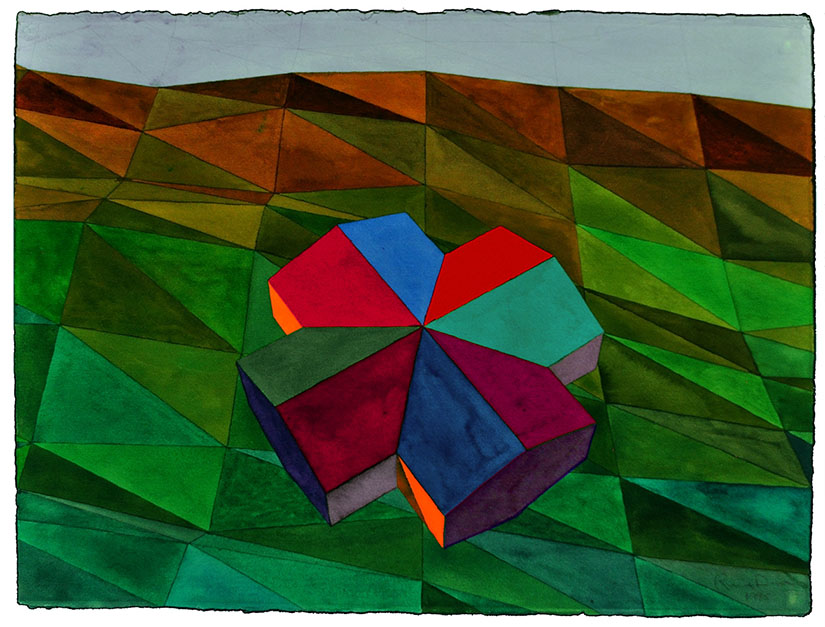 Ronald Davis - Dodecahedron II 1995