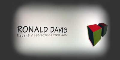 Ronald Davis, artist