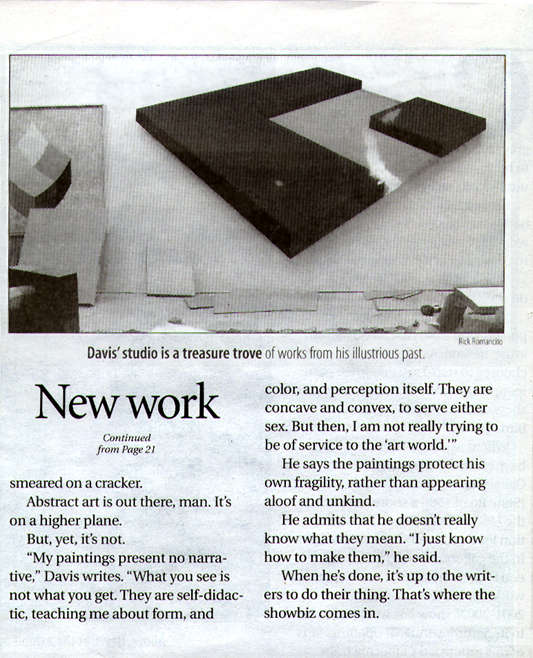 1. Ron Davis: New Work - Tempo, Taos News, 8-8-02