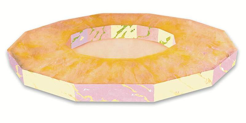 Lemon Yellow, 1969, 50 1/2 x 132 inches, (shaped), Moulded Polyester Resin and Fiberglass, Dodecagon Series, (PTG 0082) Lemon Yellow, 1969