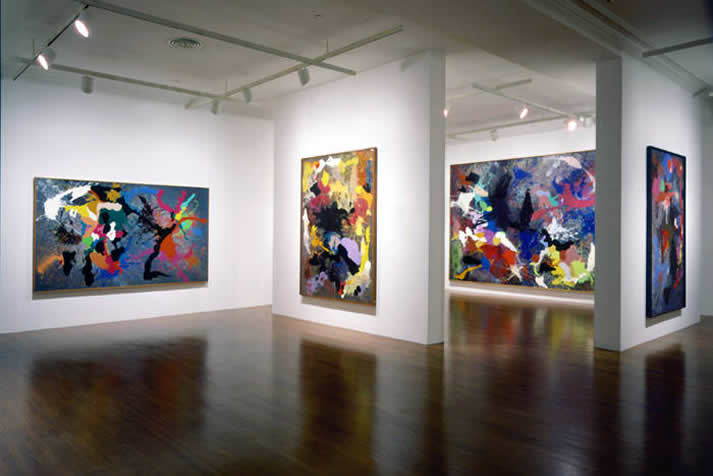 Ronald Davis: Music Series Installation view of the Music Series, 1984